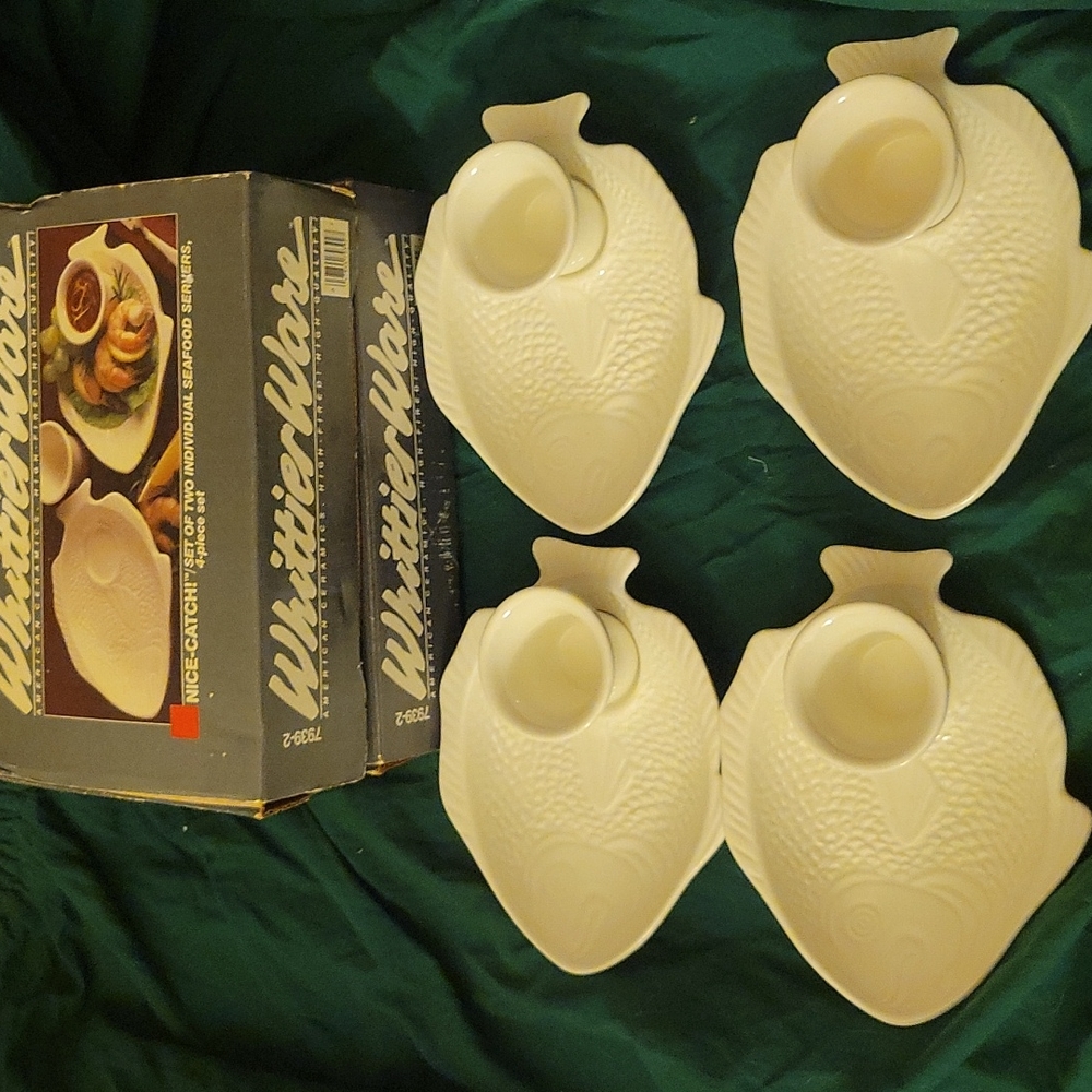 Whittierware individual  seafood servers